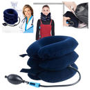 Colar inflável para suporte cervical, produto de cuidado para o pescoço, da marca Amc, usado para tração cervical e relaxamento do pescoço.