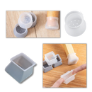 Conjunto de 8 protetores de silicone para pernas de móveis, acessórios para mesas da marca Eastjing, em cores neutras.