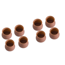 Conjunto de 8 proteções de silicone redondas para pés de móveis, acessório para mesas, marca Eastjing, cor marrom.
