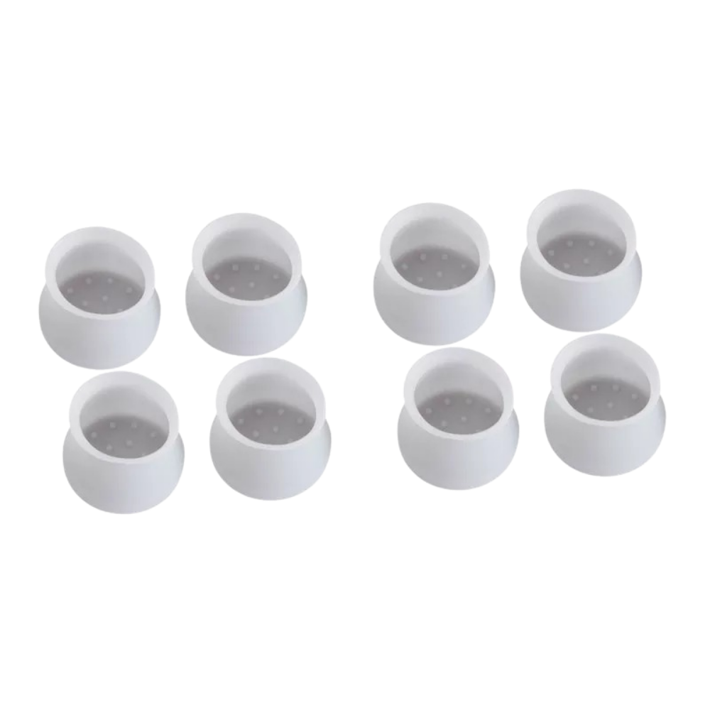 Conjunto de 8 protetores de silicone cinza para pés de móveis, acessório para mesas da marca Eastjing.