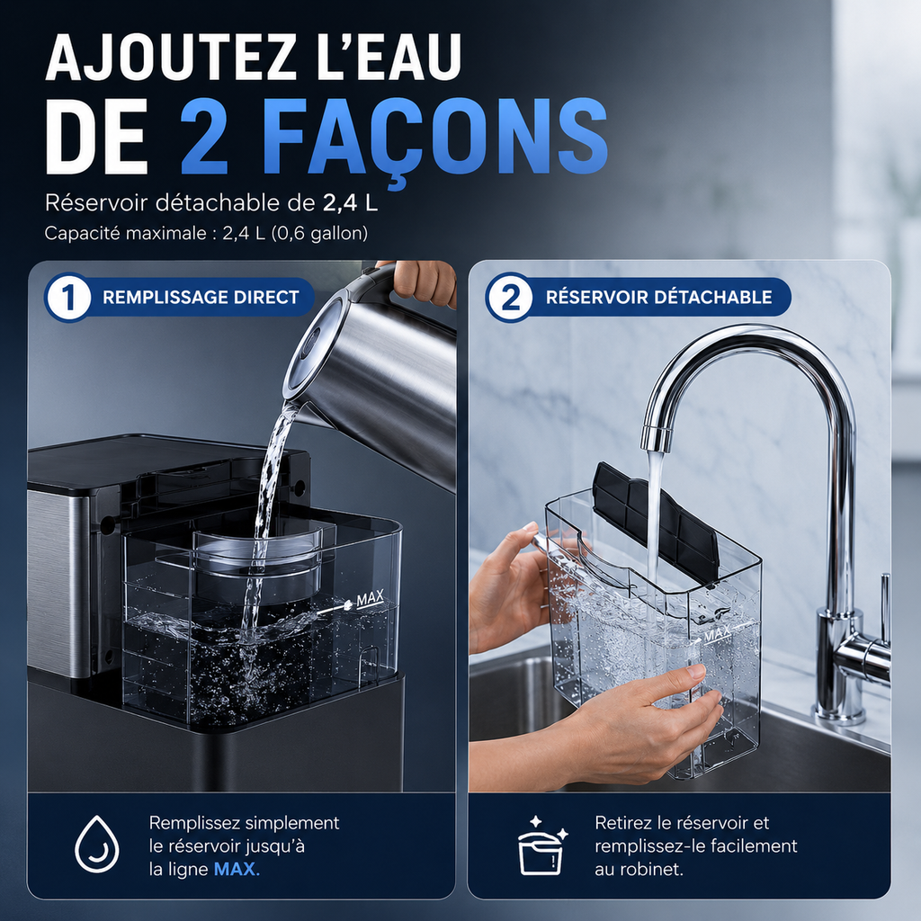 ❄️ NUGGET ICE™ La Machine à Glaçons Premium