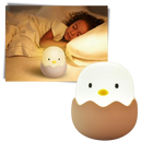 Lâmpada de noite em forma de pintinho da Outdo Electronics, luz LED com sensor de toque e recarregável, iluminação suave e aconchegante.