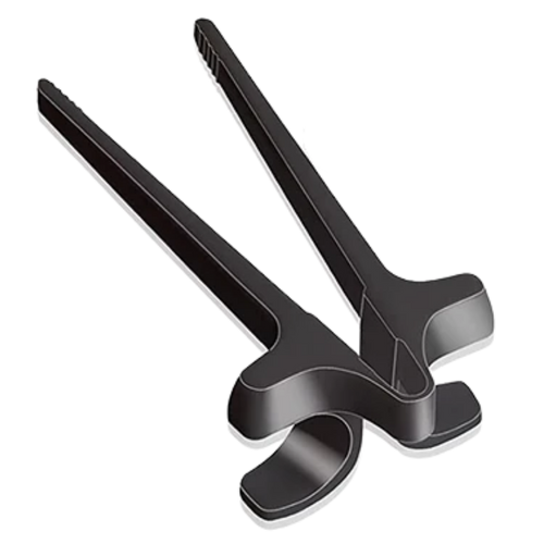 Hashis ergonômicos para dedos da marca Yiisu, de cor preta, feitos para facilitar o uso na arte da mesa.