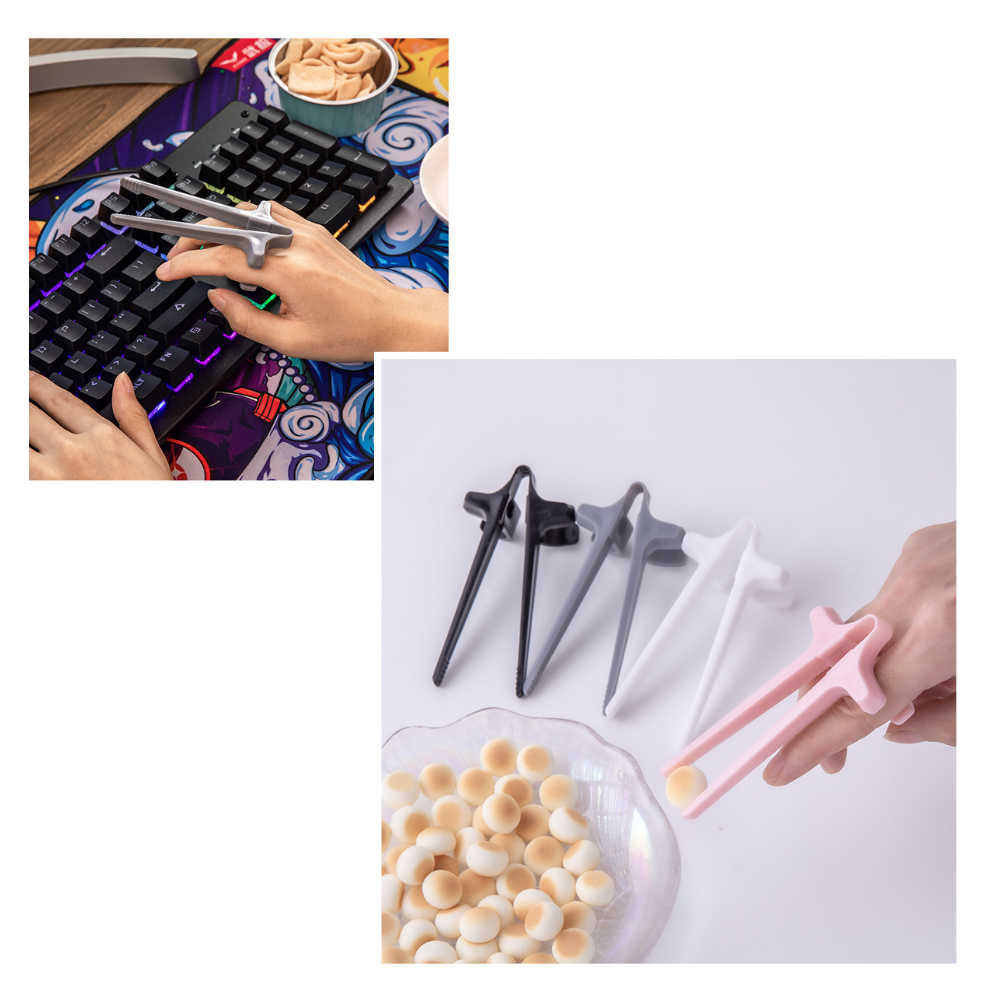 Hashi ergonômicos Yiisu para os dedos, utensílios de artes de mesa, design moderno e confortável para uso diário.