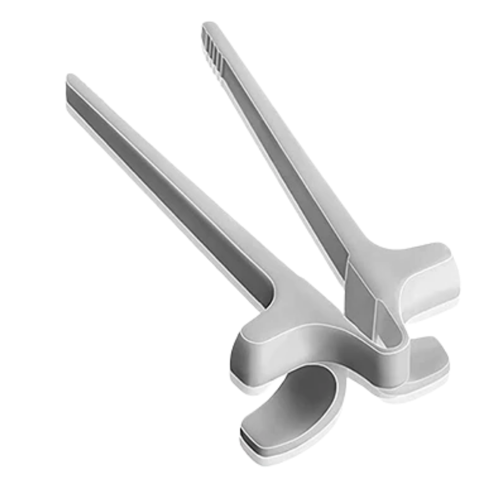 Hashis ergonômicos Yiisu para dedos, em cinza, com design confortável e funcional para uso na cozinha ou na mesa.