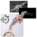 Hashtag: Baguetes ergonômicas Yiisu para os dedos, utensílio de artes de mesa, com design confortável e funcional para refeições.