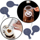 Pochoirs para café da Eastjing, conjunto com 16 peças de material de grau alimentício para decoração de bebidas.
