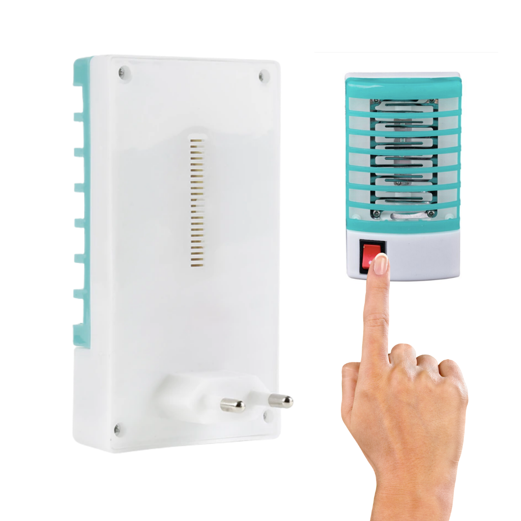 Lâmpada de noite anti-mosquitos Sicotas, compacta, com luz LED para repelir insetos e facilitar a desinsetização.
