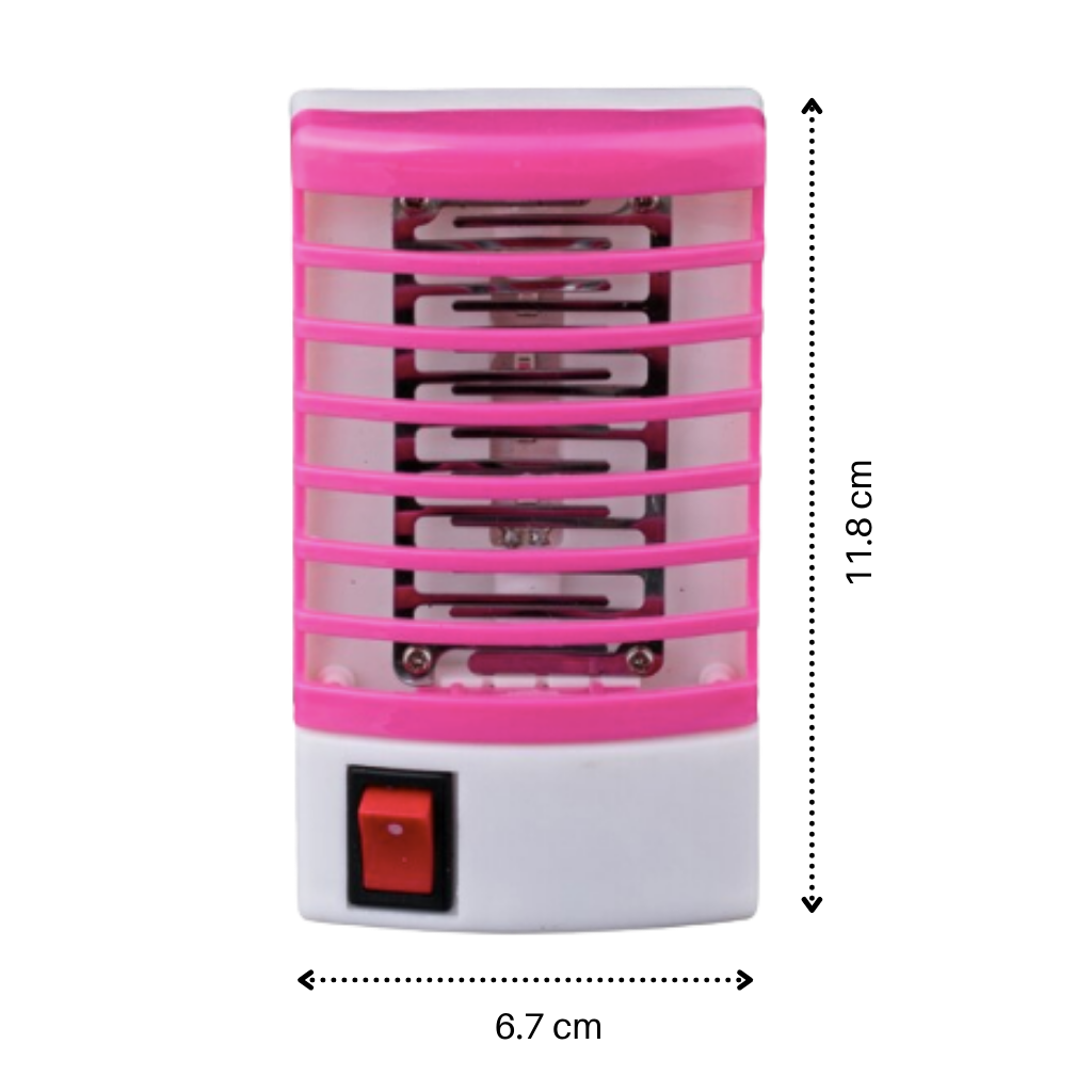 Lâmpada de noite anti-mosquito Sicotas com LED compacto e zapper para desinsetização eficaz à noite.