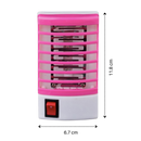 Lâmpada de noite anti-mosquito Sicotas com LED compacto e zapper para desinsetização eficaz à noite.