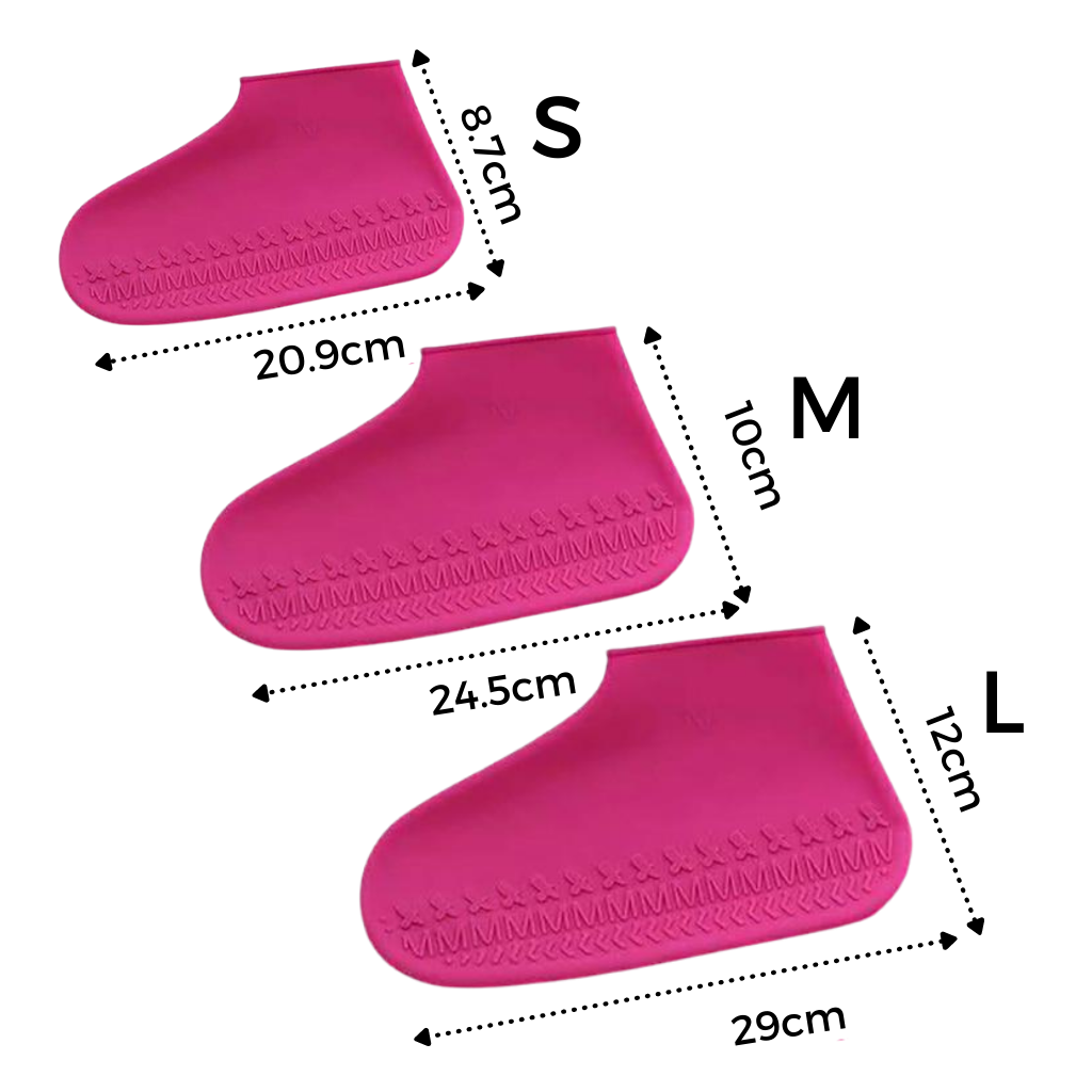 Capa de sobre-chuvas impermeável de silicone da Popvcly, proteção para calçados contra água e sujeira.