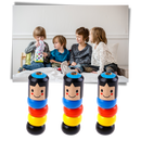 Boneco mágico de madeira inquebrável para crianças, brinquedo de Eastjing com acabamento resistente e design divertido.