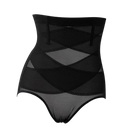Soutien-gorge de compressão para abdomen, marca Lilvigor, roupa íntima modeladora preta, com design de suporte cruzado e efeito amaciador.