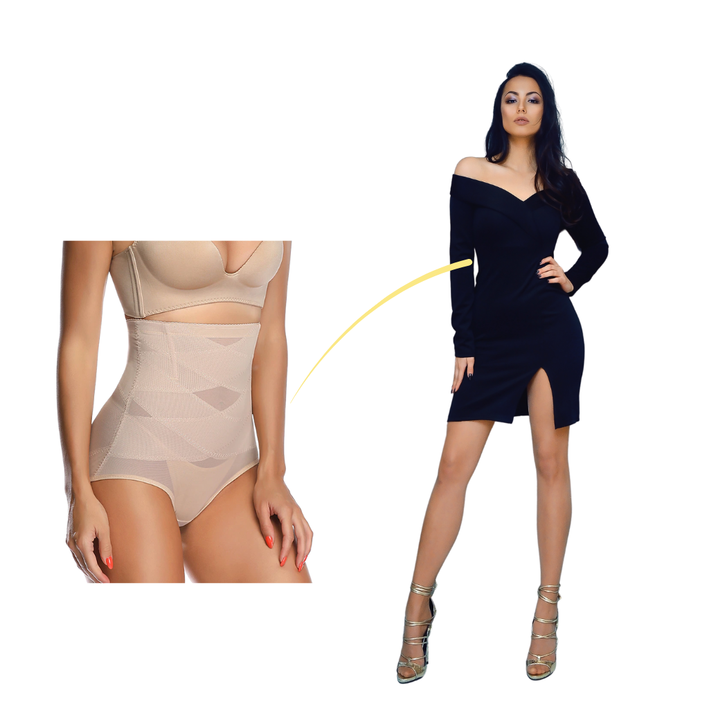 Soutien-gorge de compressão Lilvigor para modelar e suavizar a região abdominal, invisível sob roupas.
