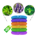 Pulseiras anti-mosquito Peralng, 10 peças, repelente natural sem DEET, ideal para camping e atividades ao ar livre para crianças e adultos.