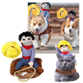 Fantasia de cow-boy para cachorro, acessório para cães da marca Midlee, com chapéu e jaqueta de fantasia.