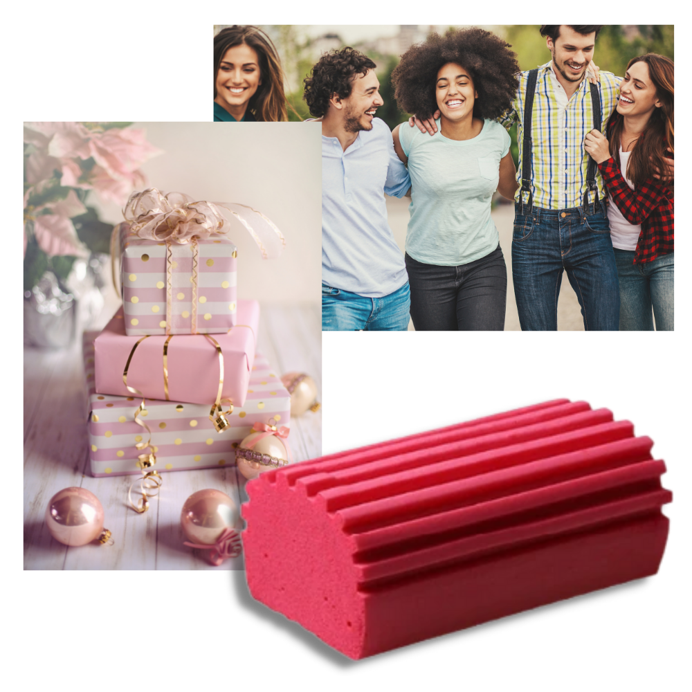 Esponja absorvente multifuncional da Ramoni para limpeza doméstica, ideal para remover sujeira e poeira em diversas superfícies.
