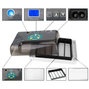 Incubador automático de ovos Yescomusa para incubação de ovos, com display digital e configuração fácil.