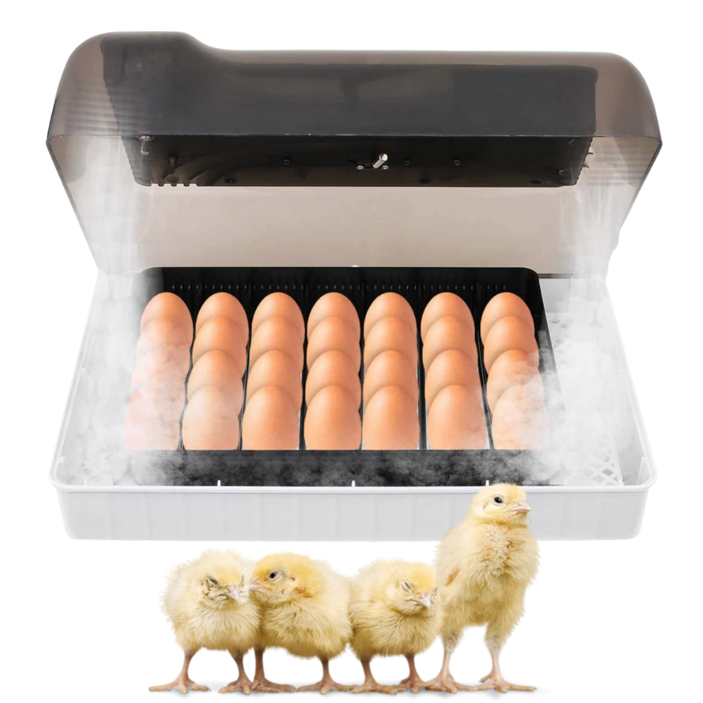 Incubadora automática de ovos Yescomusa, modelo digital para incubação de ovos de aves, com painel de controle digital.