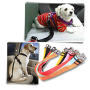 Cinto de segurança ajustável para cães em carro, acessório de segurança para pets da marca Egmy, com fita resistente e confortável.