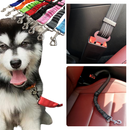 Cinto de segurança ajustável para cães da marca Egmy, acessório para manter o cachorro seguro durante viagens de carro.