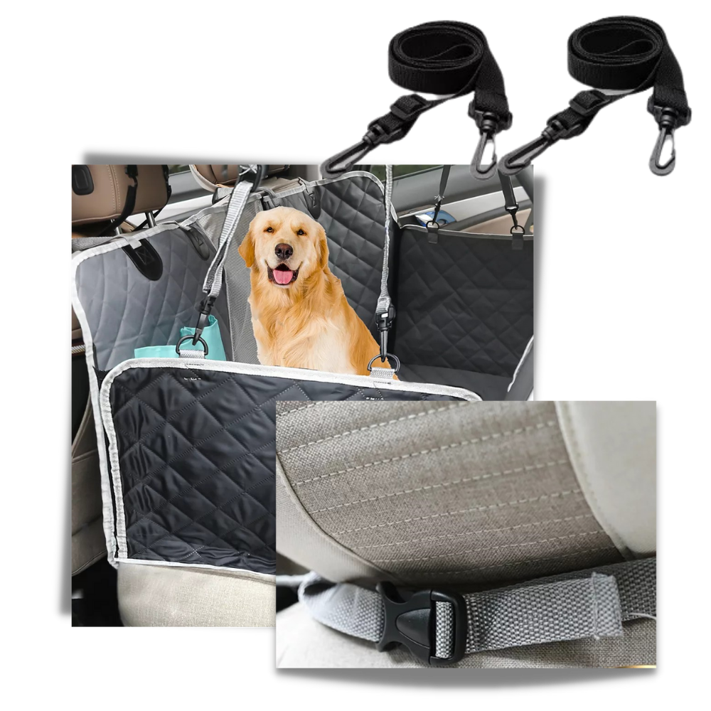Capa de assento para carro de cachorro da marca Namotu, proteção para banco de carro com cinto de segurança para pets.