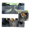 Capa de assento de carro para cachorro da marca Namotu, com malha respirável, protegendo o banco e confortável para o animal.