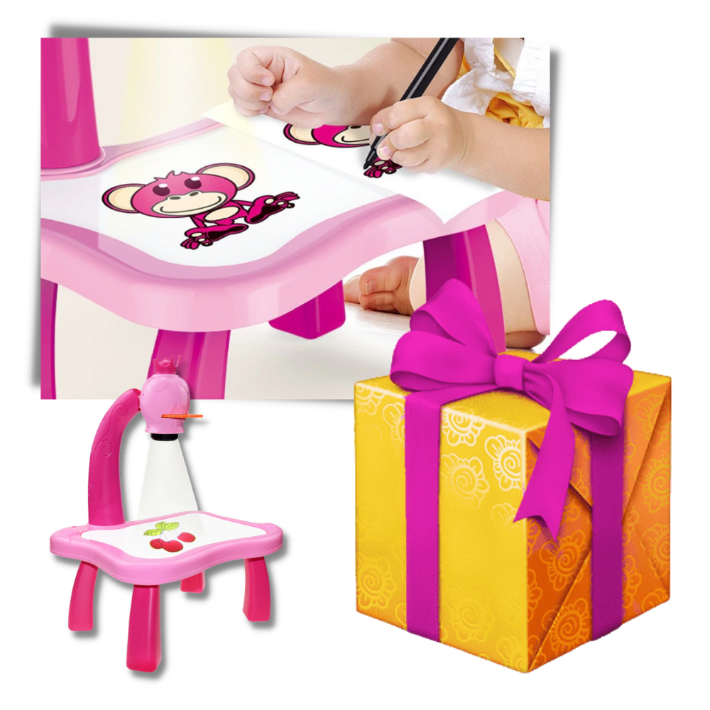 Quadro de desenho de projeção para crianças da Kanaroous, ideal para jogos de desenho e criatividade infantil.