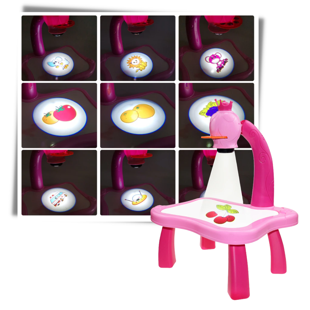 Quadro de desenho de projeção para crianças da Kanaroous, brinquedo de jogos de desenho com superfície para criar imagens.