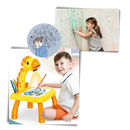 Quadro de desenho de projeção para crianças da Kanaroous, com superfície para criar desenhos e projeções educativas.