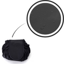 Necessaire de maquiagem dobrável com cordão de fechamento da marca Lay-N-Go, organizado e portátil para cosméticos.