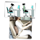 Almofada de assento dupla para as costas da marca Wisremt, com design ergonômico para maior conforto ao sentar.