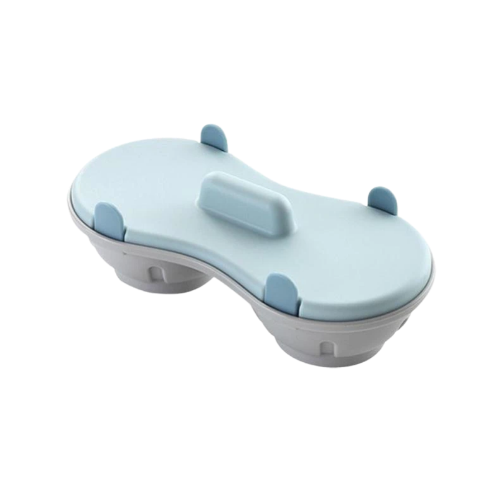 Cesto de cozimento a vapor para ovos da Binpure, utensílio de eletrodoméstico de cozinha com tampa branca e capacidade para ovos.