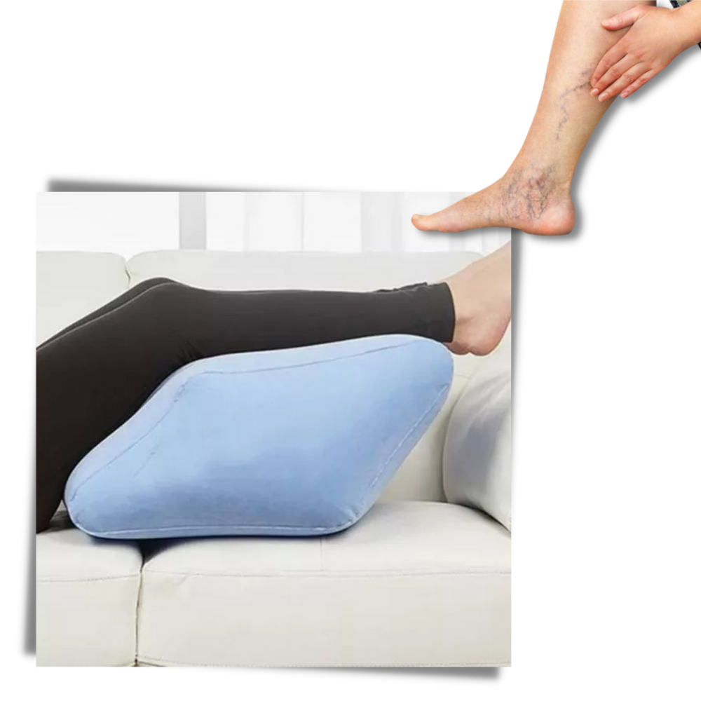 Travesseiro de elevação para as pernas da marca Blotona, ideal para melhorar circulação e conforto na cama.