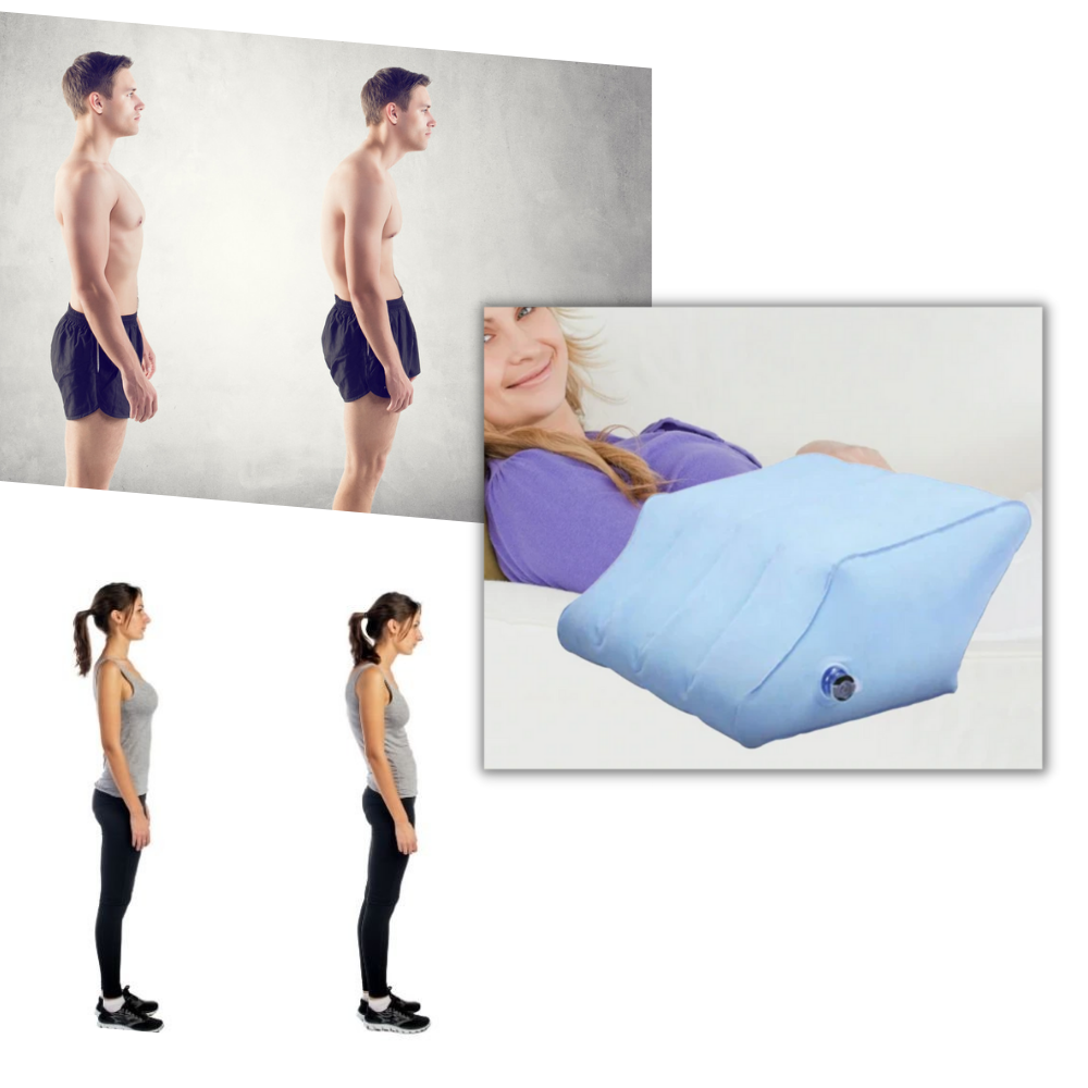 Travesseiro de elevação para pernas da marca Blotona, ideal para melhorar postura e conforto na cama.
