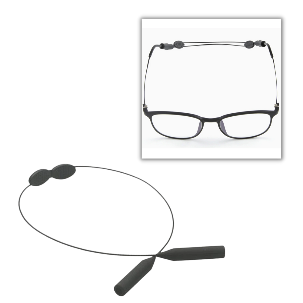Cordon de cou réglable Homyl pour lunettes, accessório de cuidados com os olhos, com design confortável e ajustável.