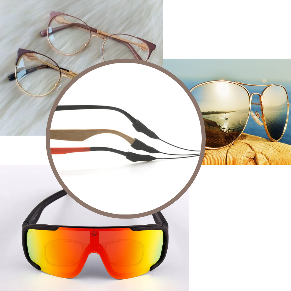 Cordon de cou réglable Homyl pour lunettes, accessório de cuidados dos olhos, com correia ajustável para conforto e segurança