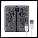 Tapete massageador elétrico para pés EMS da Kzkr, com almofada de massagem e tecnologia de estímulo elétrico para relaxar os pés.