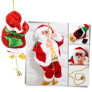 Decoração elétrica de Natal em forma de Papai Noel escalador da marca Bagilaanoe, feita com materiais de alta qualidade.