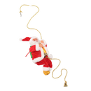 Decoração elétrica de Natal com Papai Noel escalando, marca Bagilaanoe, detalhes coloridos e festivos para o clima natalino.