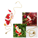 Decoração elétrica de Natal com Papai Noel escalando, marca Bagilaanoe, decoração festiva para temporada natalina.