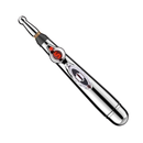 Caneta de acupuntura digital da Netjett, com design eletrônico para terapia de acupuntura, mostrada na imagem.