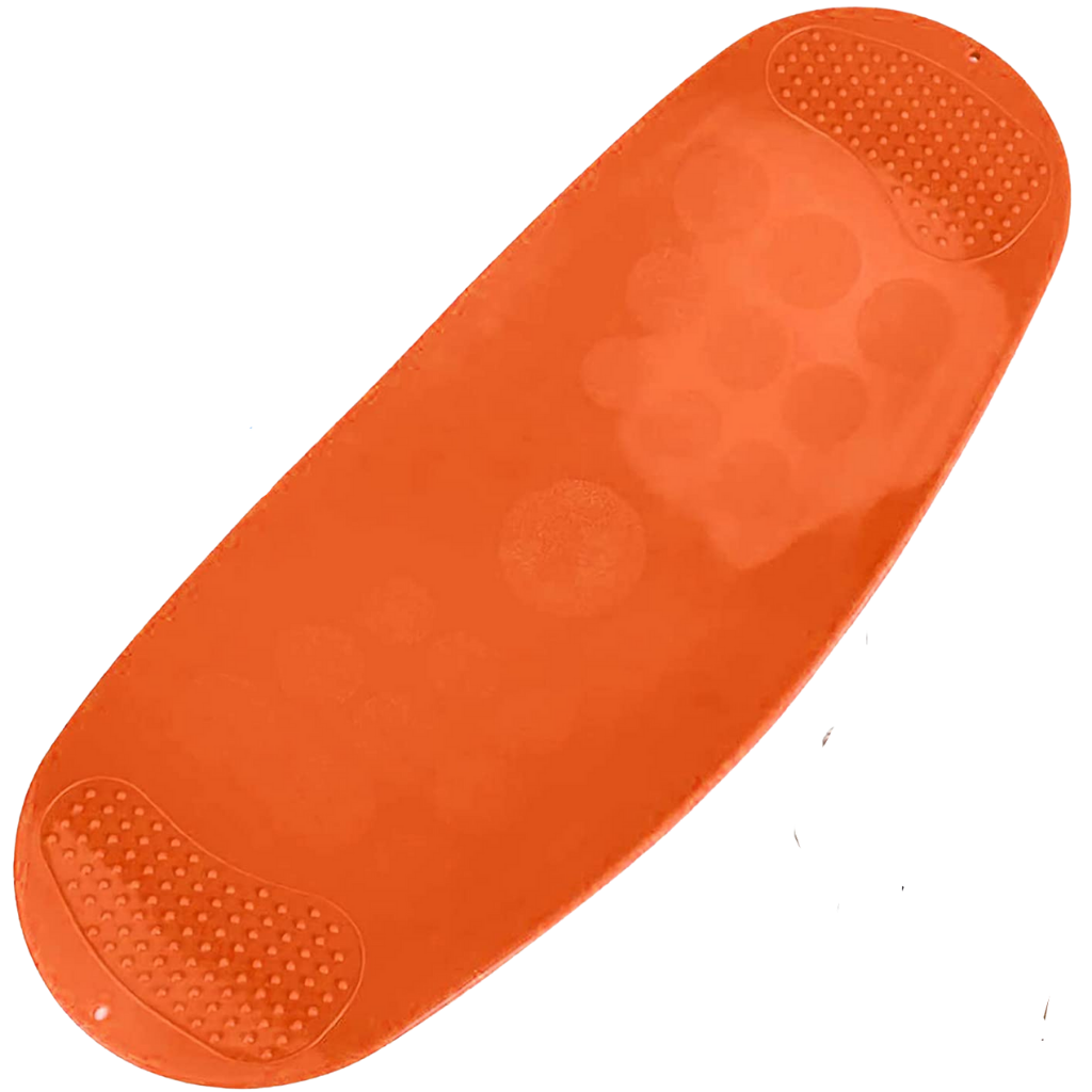 Placa de equilíbrio da Hitnotion para treinamento e fitness, superfície laranja e antiderrapante para exercícios de estabilidade.