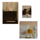 Acessório para umidificador Dlswds com efeito de chama, formando uma iluminação decorativa de fogo para ambientes.