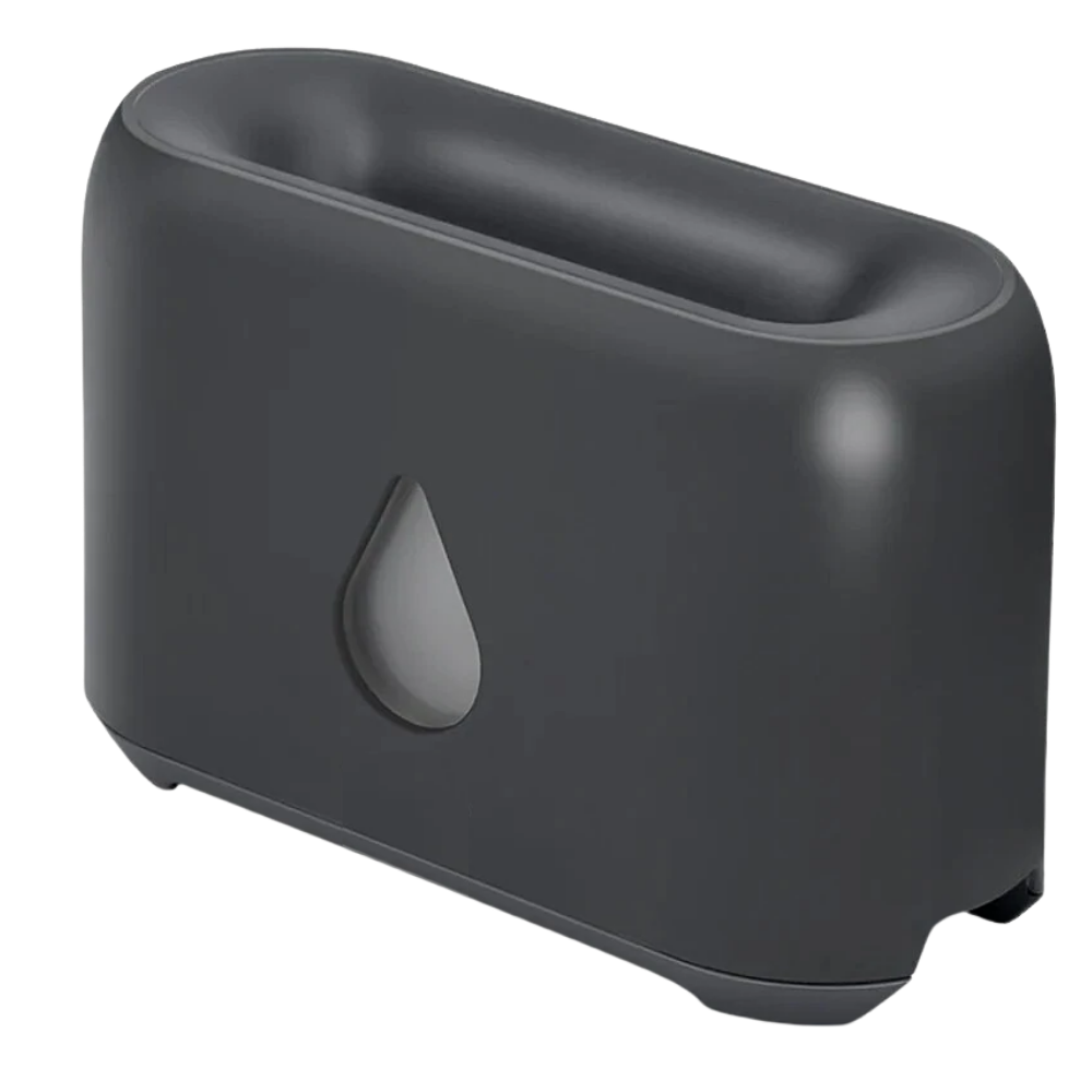 Acessório para umidificador Dlswds com efeito de fogo, design em preto, simulando chamas para criar ambiente aconchegante.