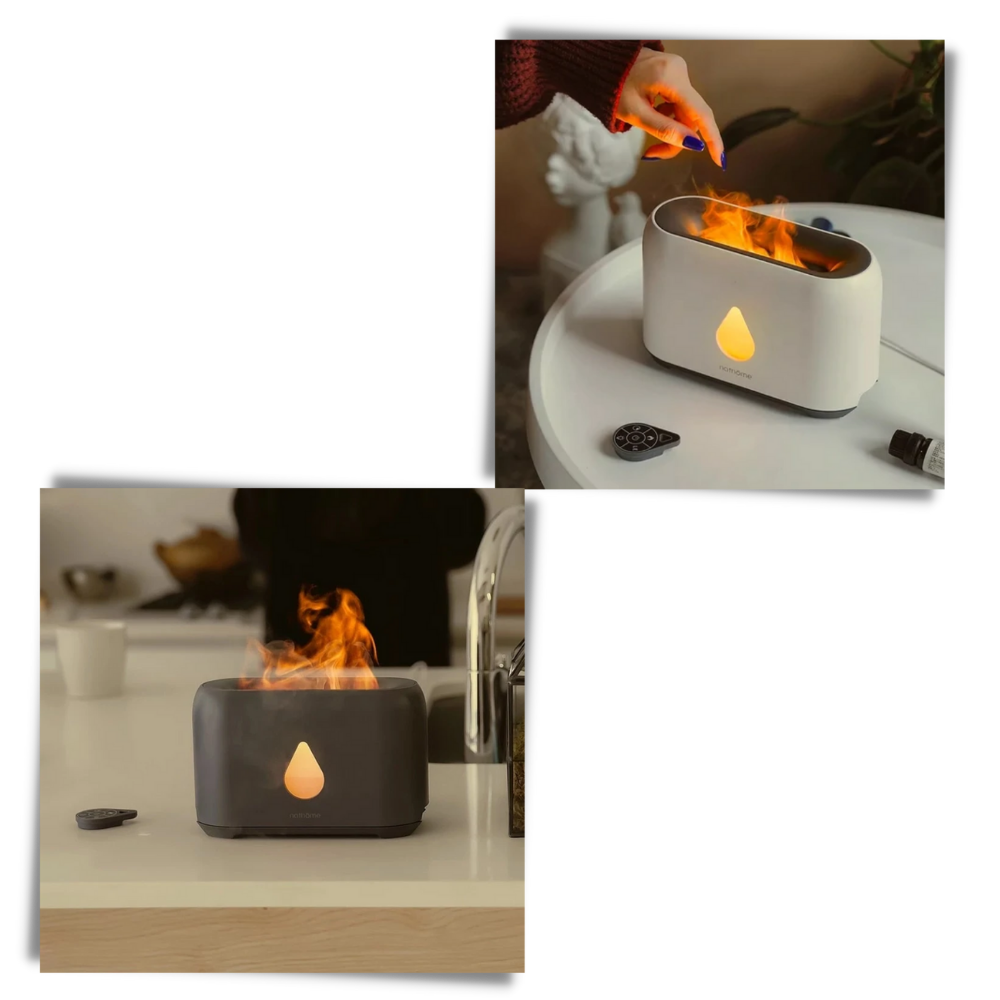 Acessório para umidificador Dlswds com efeito de chama, visual decorativo de chama de fogo em design moderno.