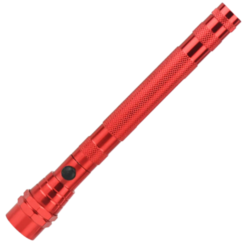Lanterna de bolso LED magnética e telescópica Enod, luz vermelha, portátil e prática para atividades ao ar livre.