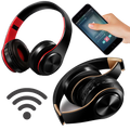 Fone de ouvido Bluetooth dobrável Desxz, componentes de áudio com design compacto, ajustável e confortável para uso portátil.