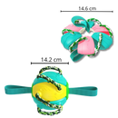 Disco frisbee para cachorro da marca Cn, acessório para brincadeiras ao ar livre com cão, feito de material resistente.