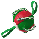 Disco de frisbee para cachorro da marca Cn, acessório para cães, em cores vermelho e verde, feito de material durável.